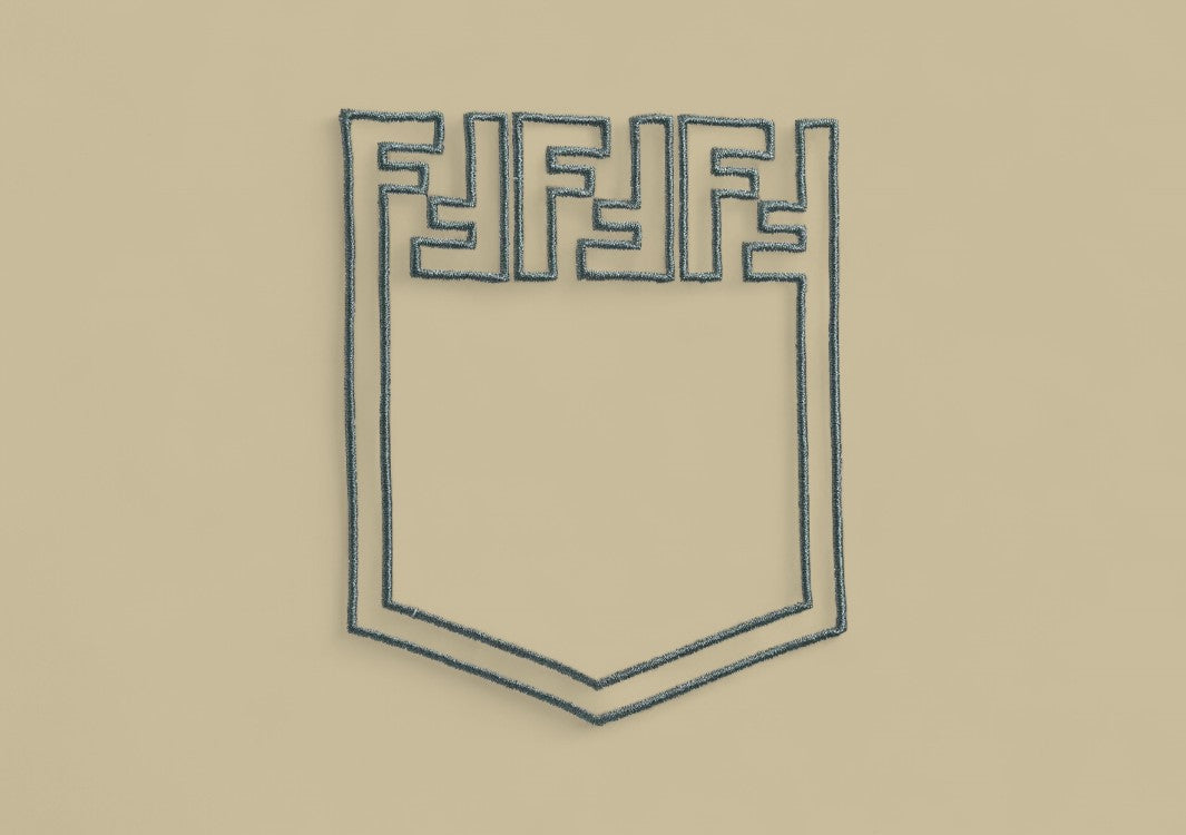 Fendi 24SS FF Embroidered Logo Fake Pocket T-Shirt Subtle Detail, Signature Style