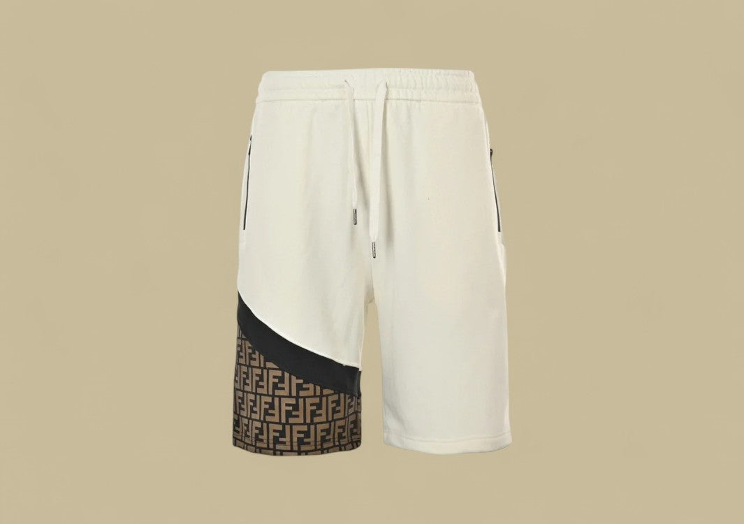 Fendi 24SS FF Joint Color Shorts Bold Contrast with Signature FF Detailing