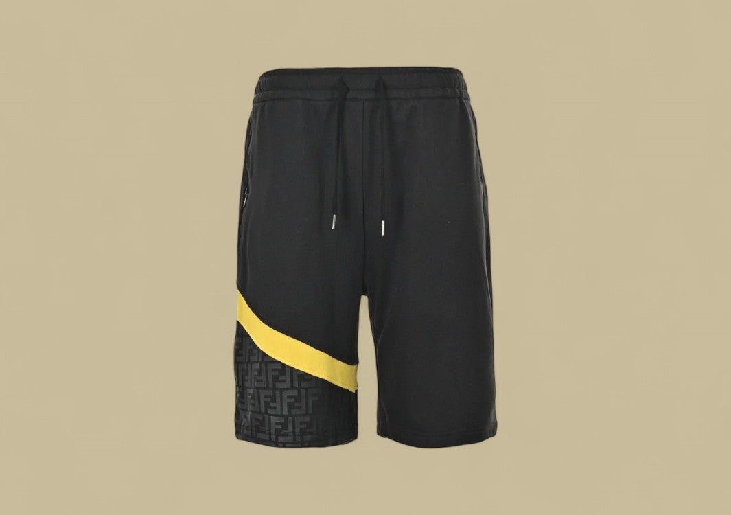 Fendi 24SS FF Joint Color Shorts Dynamic Color Blocking with Iconic Branding