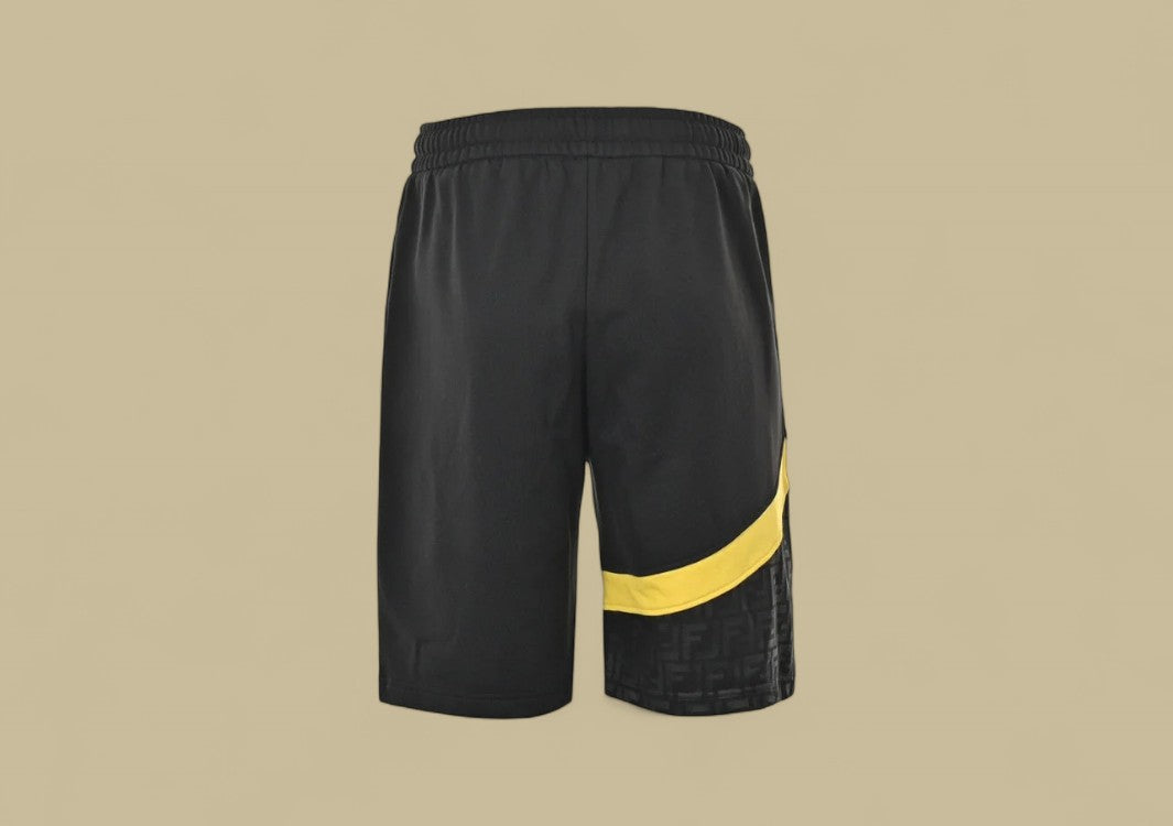 Fendi 24SS FF Joint Color Shorts Dynamic Color Blocking with Iconic Branding