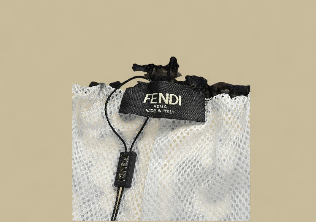 Fendi 24SS Full Double F Logo Beach Shorts All-Over Monogram for Elevated Resort Style
