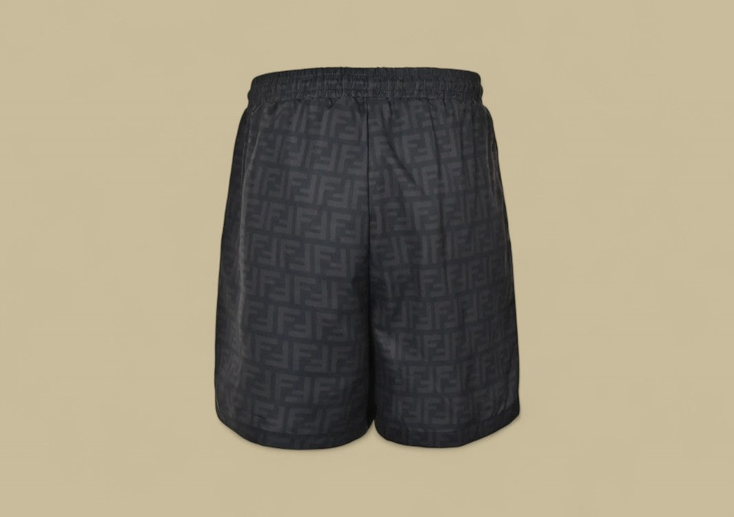 Fendi 24SS Full Double F Logo Beach Shorts Bold Monogram Meets Summer Luxury