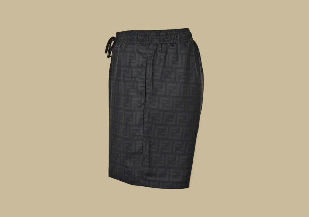 Fendi 24SS Full Double F Logo Beach Shorts Bold Monogram Meets Summer Luxury