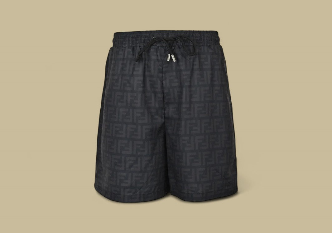 Fendi 24SS Full Double F Logo Beach Shorts Bold Monogram Meets Summer Luxury
