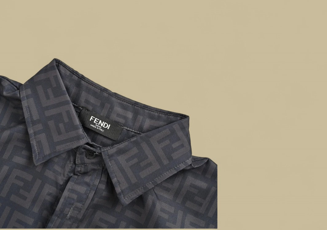 Fendi 24SS Full Double F Logo T-Shirt Statement Monogram with Signature Flair