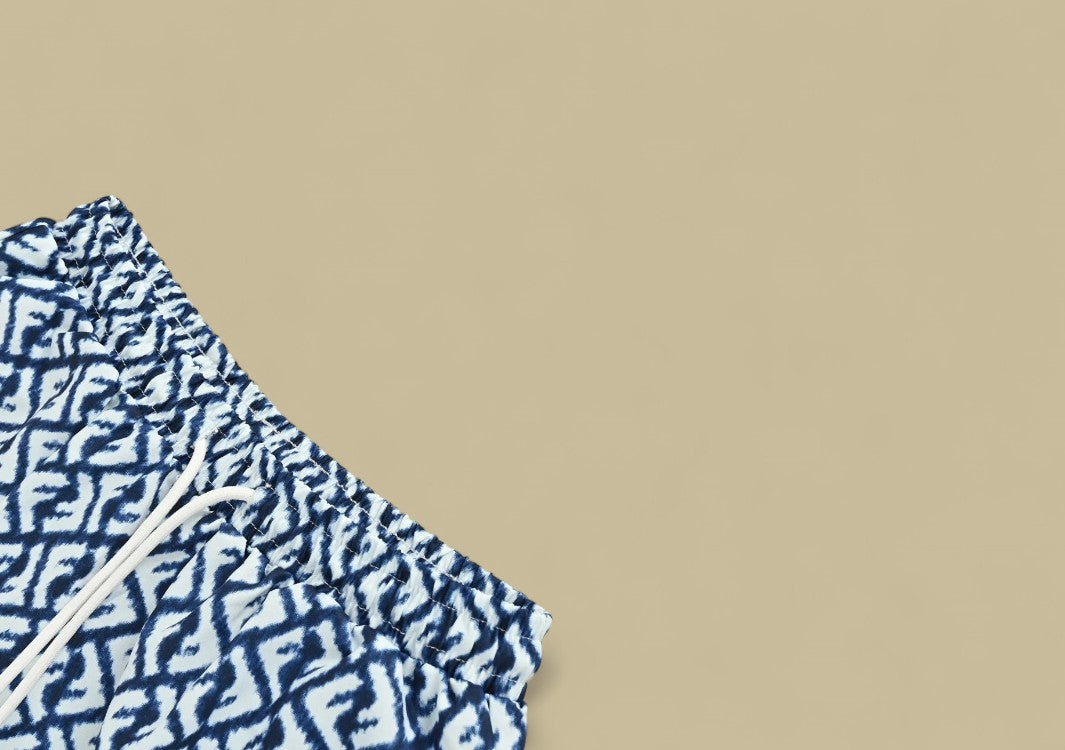 Fendi 24SS Full FF Logo Shorts All-Over Monogram with Signature Luxury Appeal