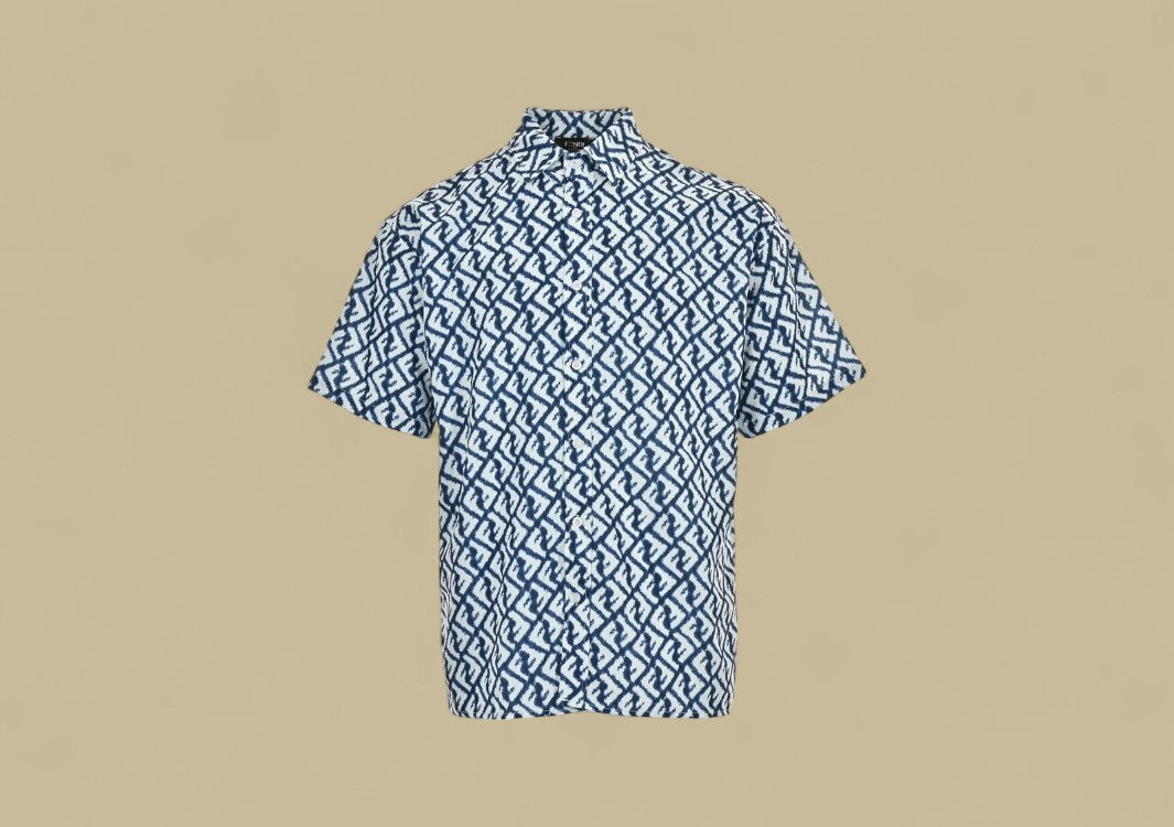Fendi 24SS Full FF Logo T-Shirt All-Over Monogram Style with a Contemporary Edge