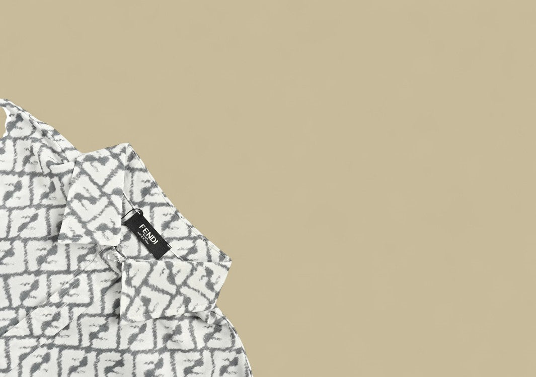 Fendi 24SS Full FF Logo T-Shirt Iconic All-Over Branding in Luxe Streetwear Form