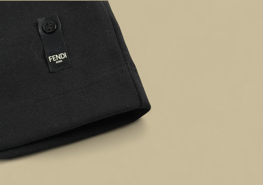 Fendi 24SS Gradient FF Logo T-Shirt Fading Tones with Signature Monogram Style