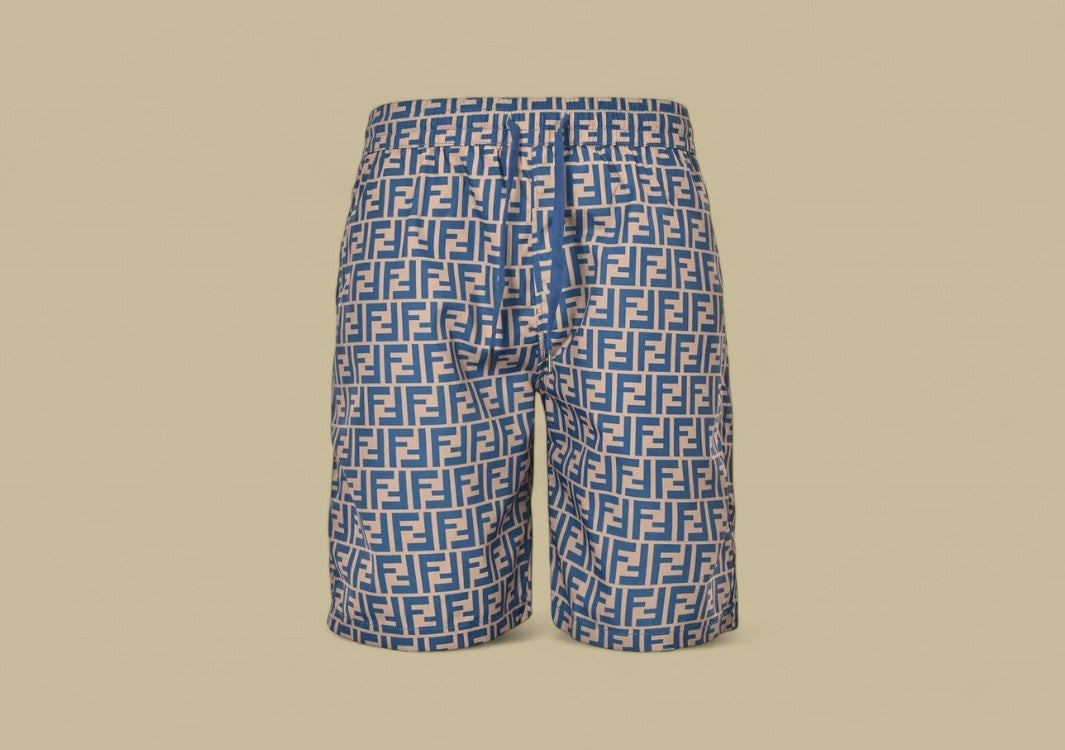 Fendi Classic Full FF Logo Nylon Shorts Iconic Monogram Meets Everyday Functionality