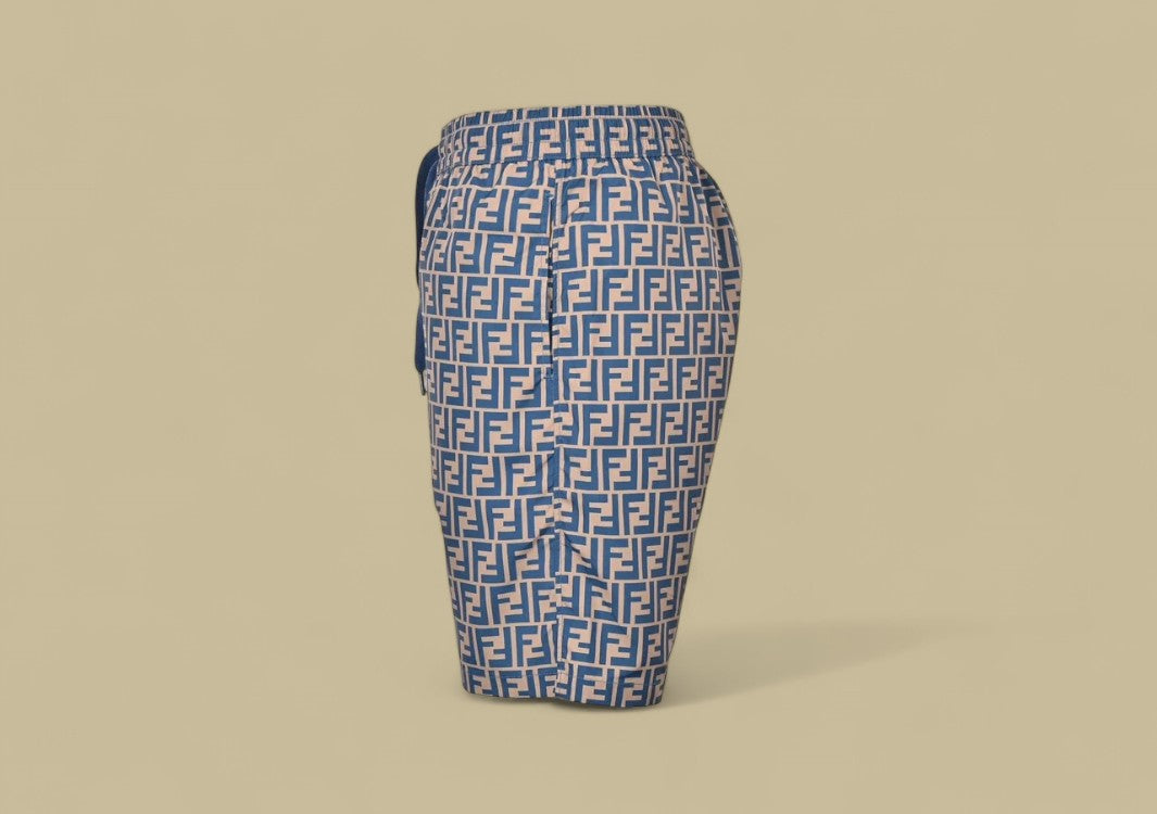 Fendi Classic Full FF Logo Nylon Shorts Iconic Monogram Meets Everyday Functionality