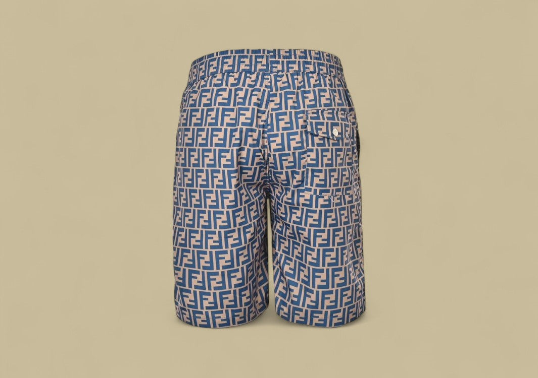 Fendi Classic Full FF Logo Nylon Shorts Iconic Monogram Meets Everyday Functionality