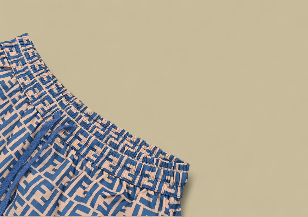 Fendi Classic Full FF Logo Nylon Shorts Iconic Monogram Meets Everyday Functionality