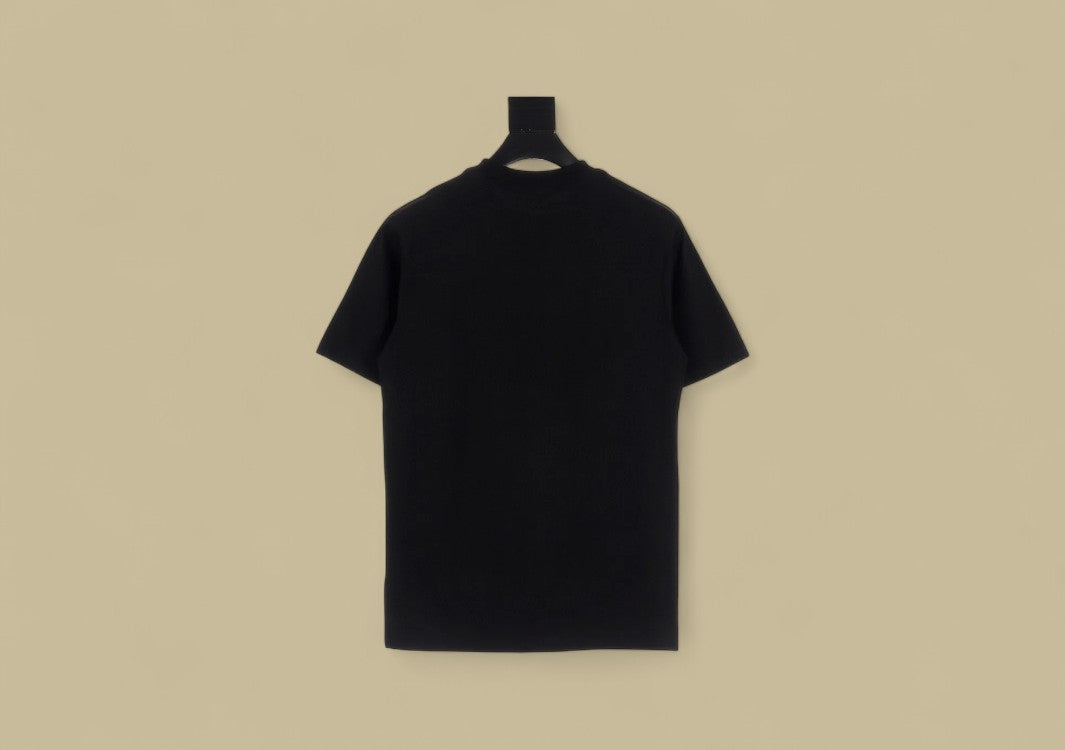 Fendi Embroidered Double F Joint Color T-Shirt Bold Contrast with Iconic Detailing