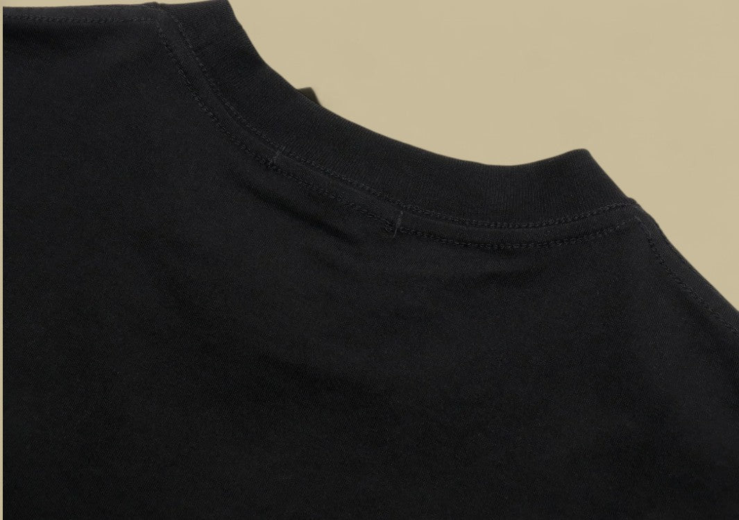 Fendi Embroidered Double F Joint Color T-Shirt Bold Contrast with Iconic Detailing