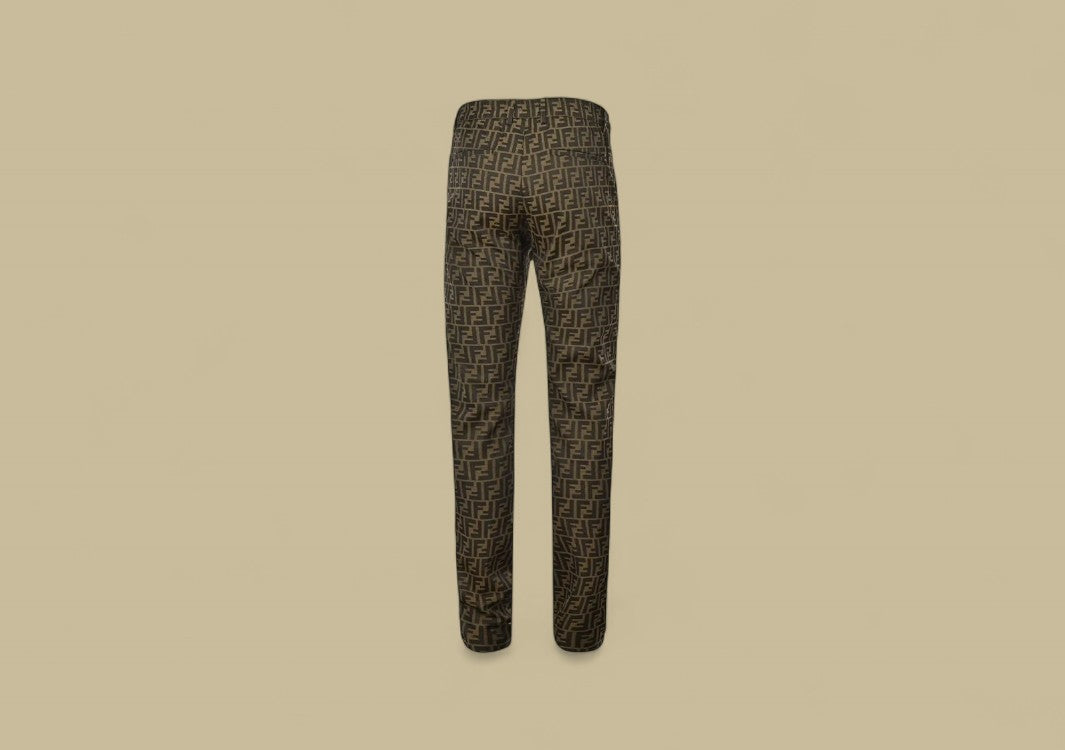 Fendi Full FF Logo Pants All-Over Monogram with Elevated Street Style