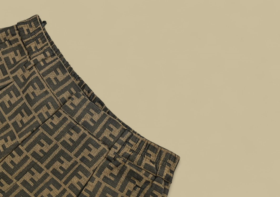 Fendi Full FF Logo Pants All-Over Monogram with Elevated Street Style