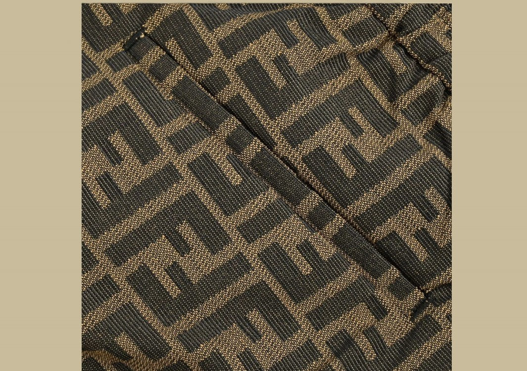 Fendi Full FF Logo Pants All-Over Monogram with Elevated Street Style