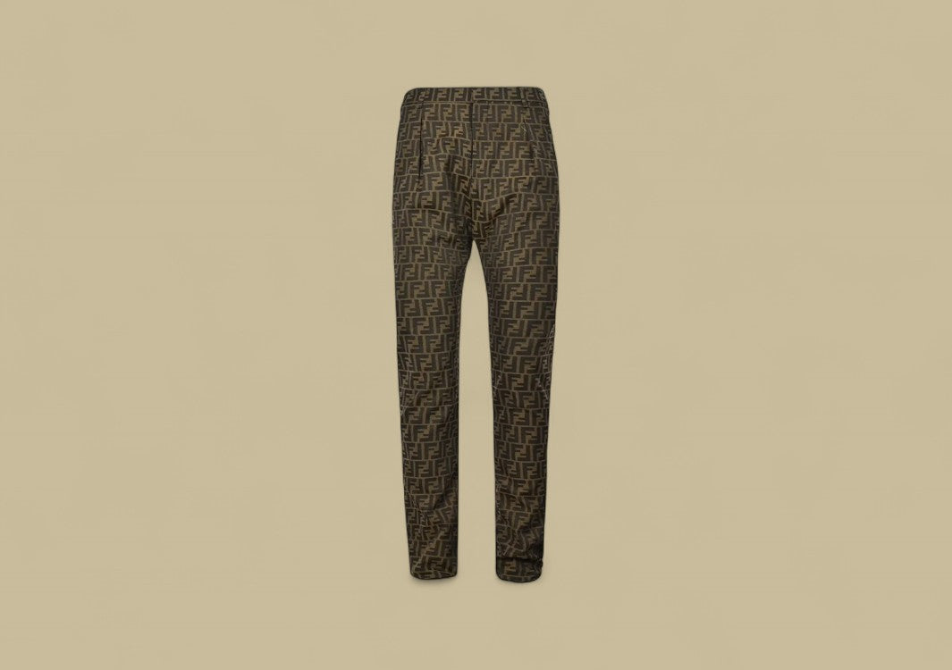 Fendi Full FF Logo Pants All-Over Monogram with Elevated Street Style