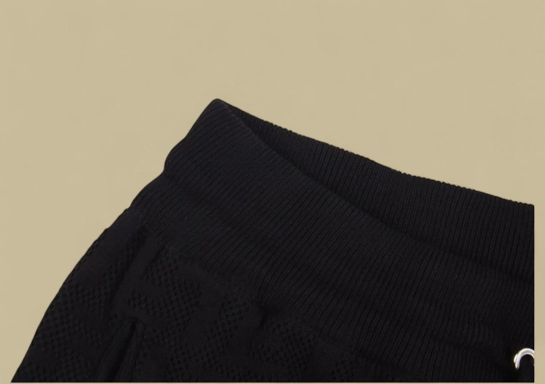 Fendi Ghost Line Double F Logo Knit Shorts Tonal Monogram Style with a Modern Edge