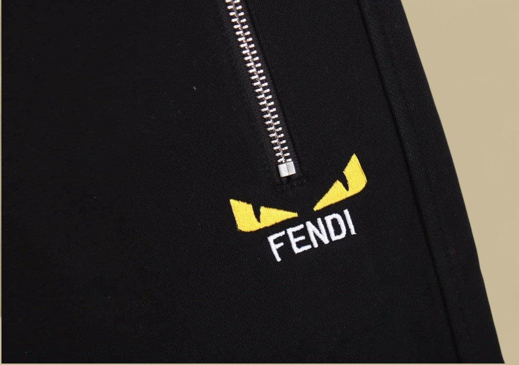 Fendi Little Monster Embroidered Logo Shorts Playful Icon Meets Signature Luxury