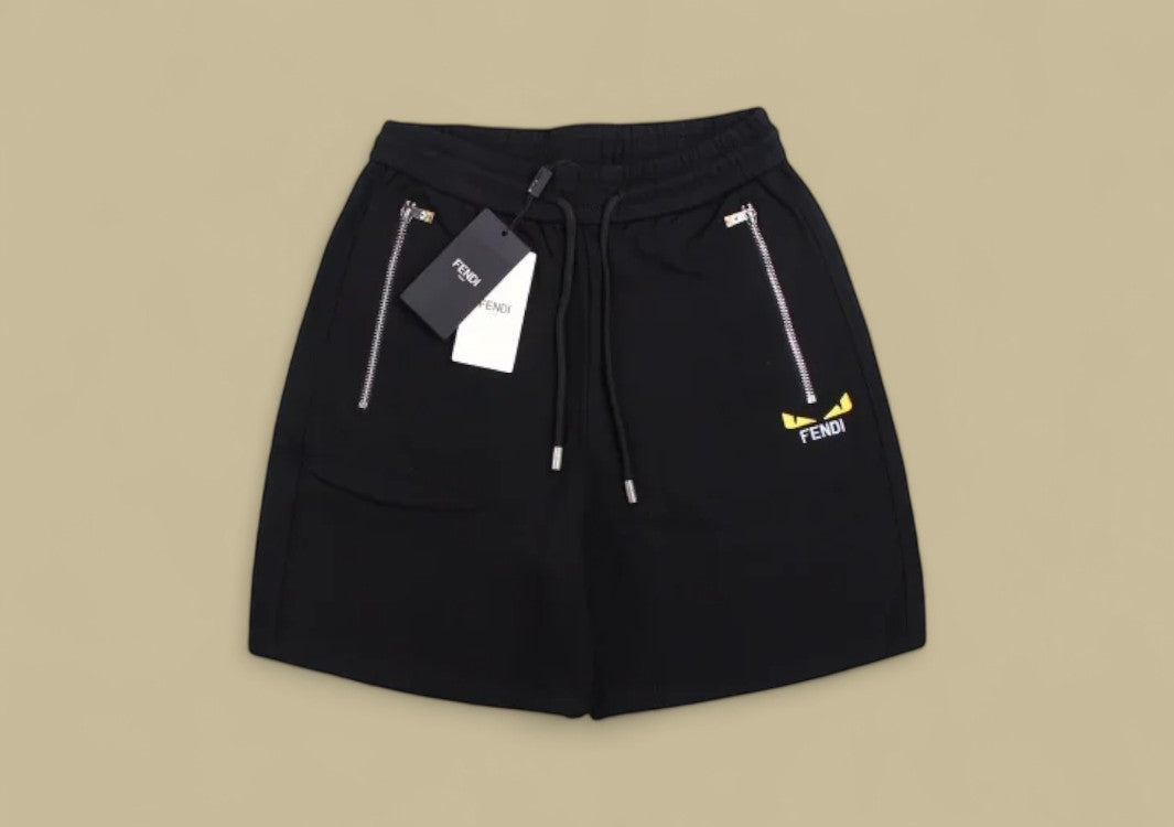 Fendi Little Monster Embroidered Logo Shorts Playful Icon Meets Signature Luxury