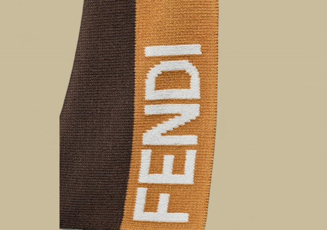 Fendi Neckline Braid Logo Polo T-Shirt Elevated Essentials with Braided Collar Detailing