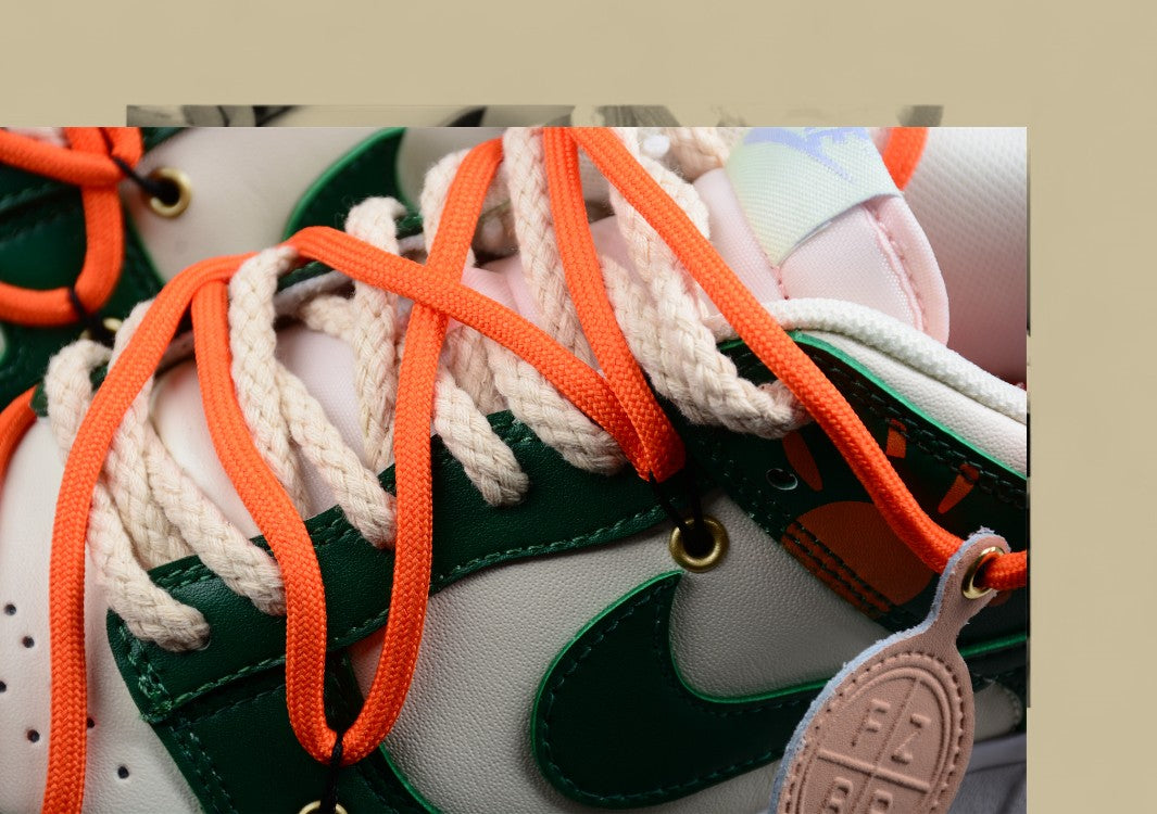 Futura X Nike Dunk Low Sb Deconstructed Lace-up Skateboard Shoes