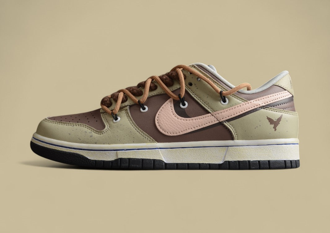 Futura X Nike Dunk Low Sb Joint Deconstructed Lace-up Skateboard Shoes