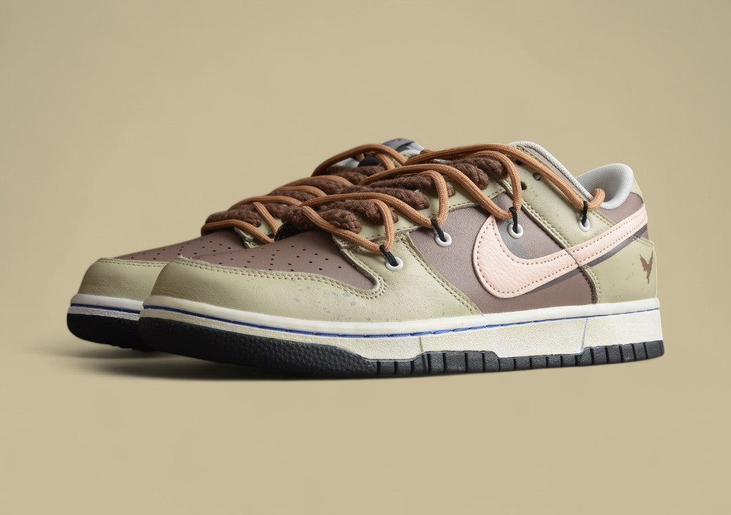 Futura X Nike Dunk Low Sb Joint Deconstructed Lace-up Skateboard Shoes