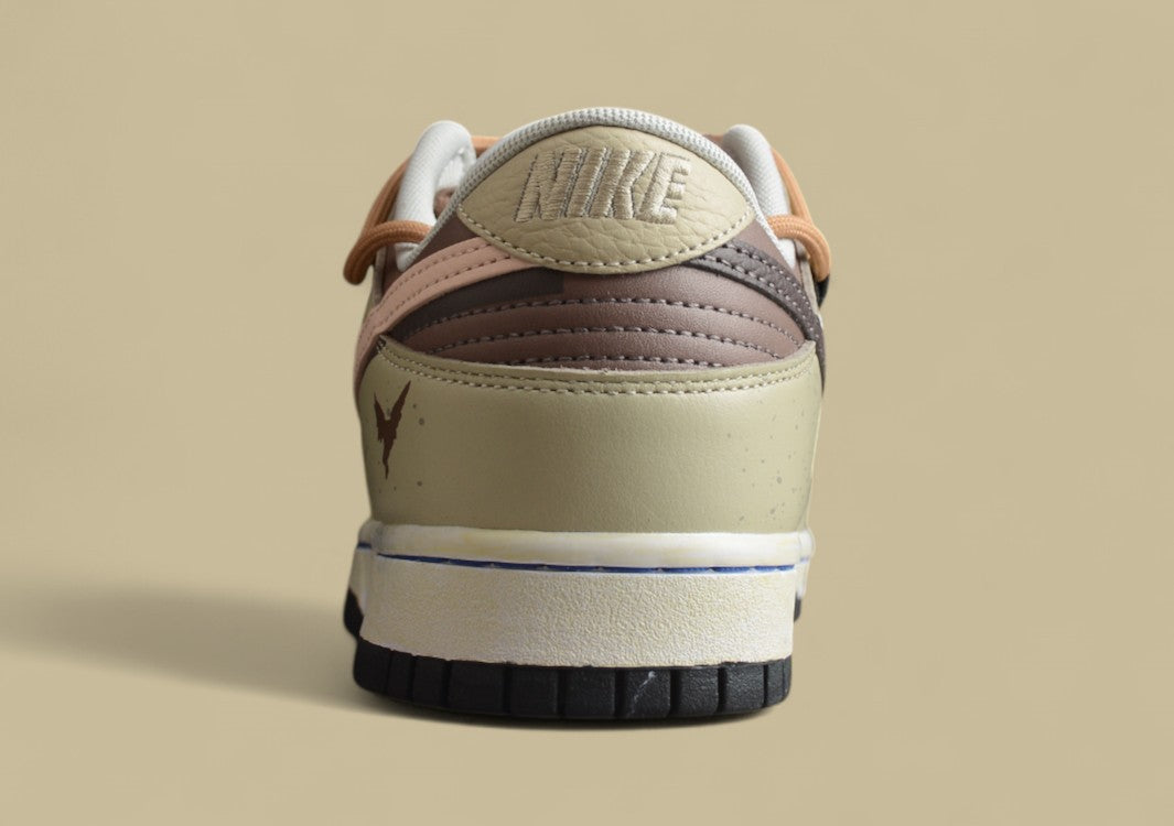 Futura X Nike Dunk Low Sb Joint Deconstructed Lace-up Skateboard Shoes