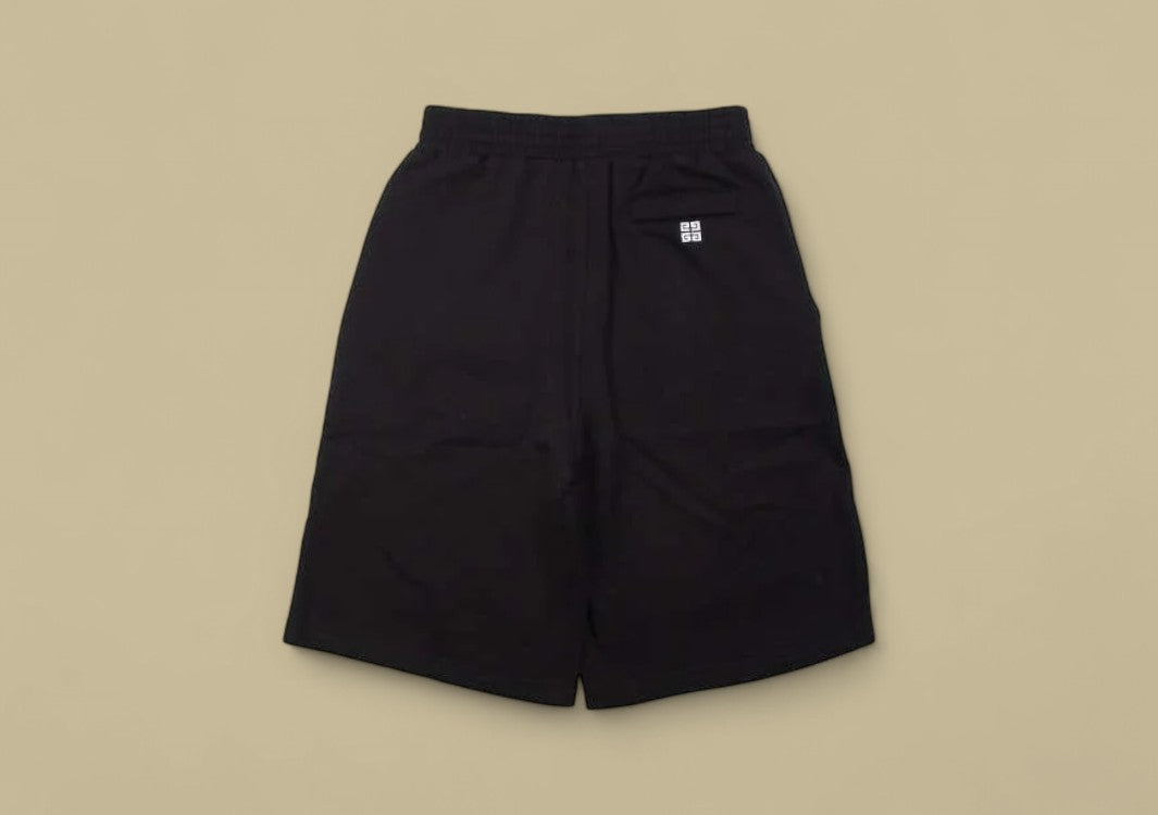 Givenchy 22SS Arc Shaped Patch Embroidery Logo Shorts – Black