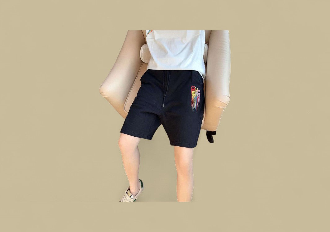 Givenchy 22SS Colorful Embroidery Logo Shorts – Black