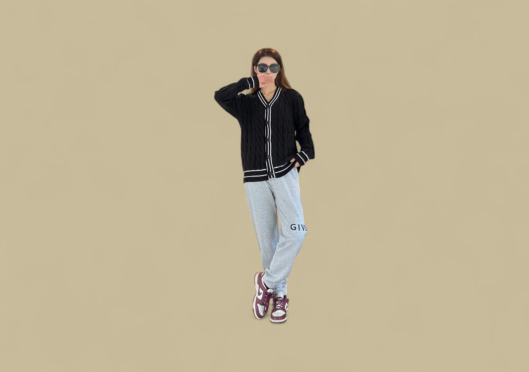 Givenchy 23FW 3M Reflective Logo Sweatpants – Light Grey