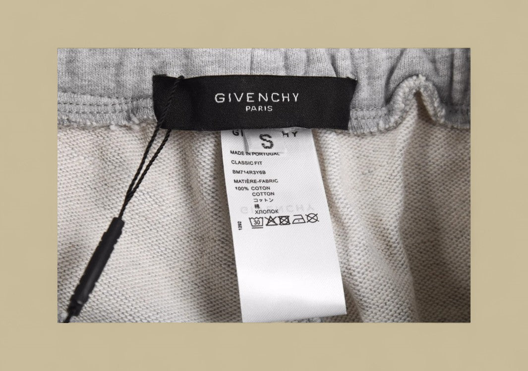 Givenchy 23FW 3M Reflective Logo Sweatpants – Light Grey