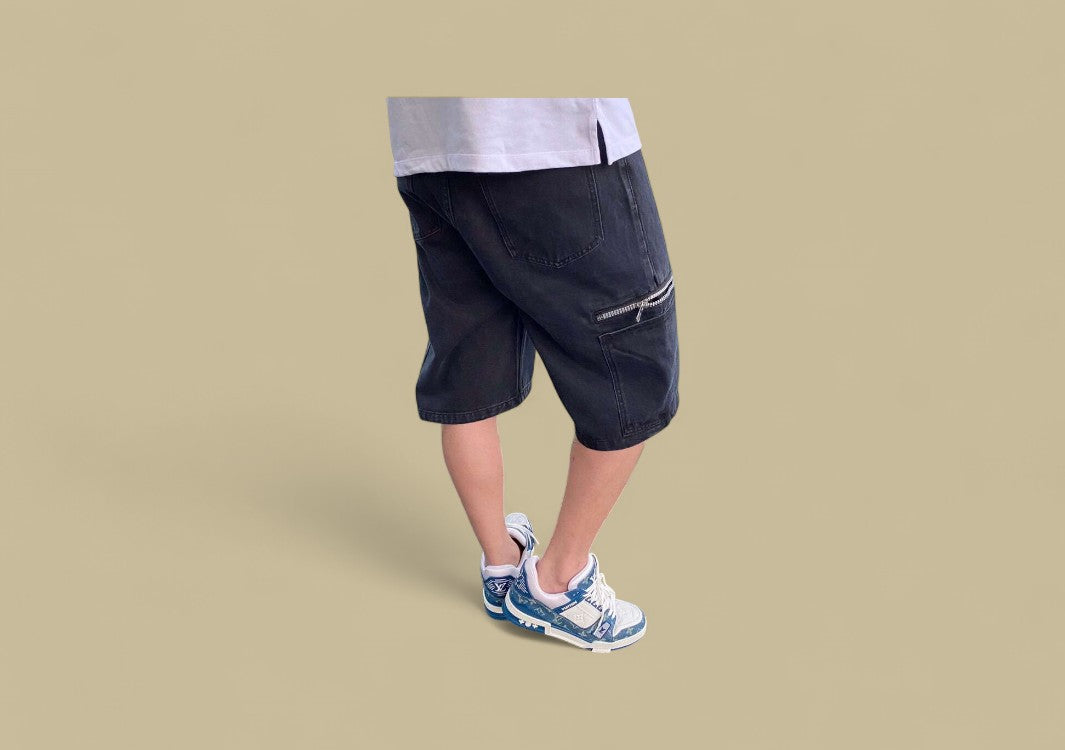 Givenchy 23SS Zipper Detail Denim Shorts – Black