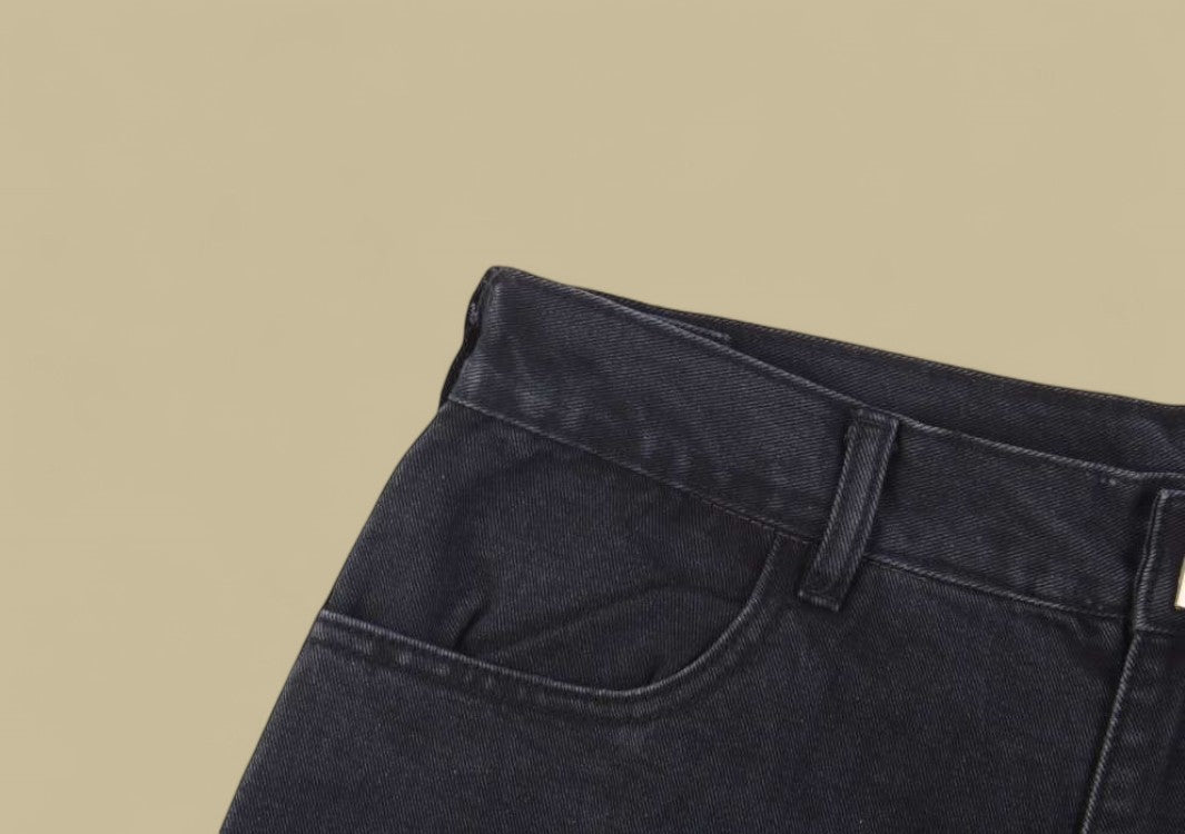 Givenchy 23SS Zipper Detail Denim Shorts – Black