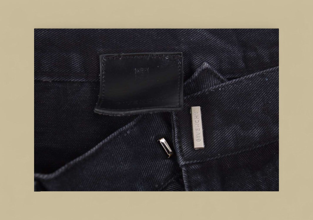Givenchy 23SS Zipper Detail Denim Shorts – Black