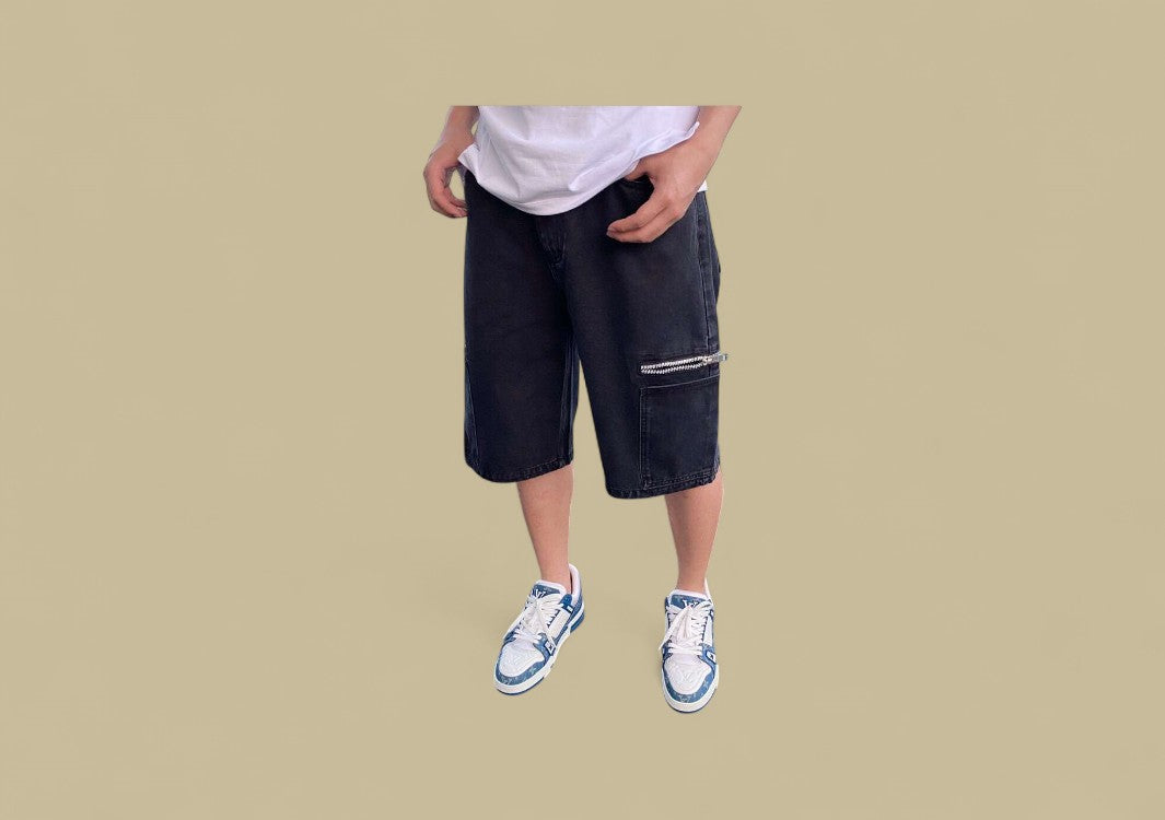 Givenchy 23SS Zipper Detail Denim Shorts – Black