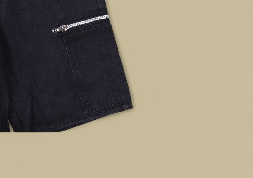 Givenchy 23SS Zipper Detail Denim Shorts – Black