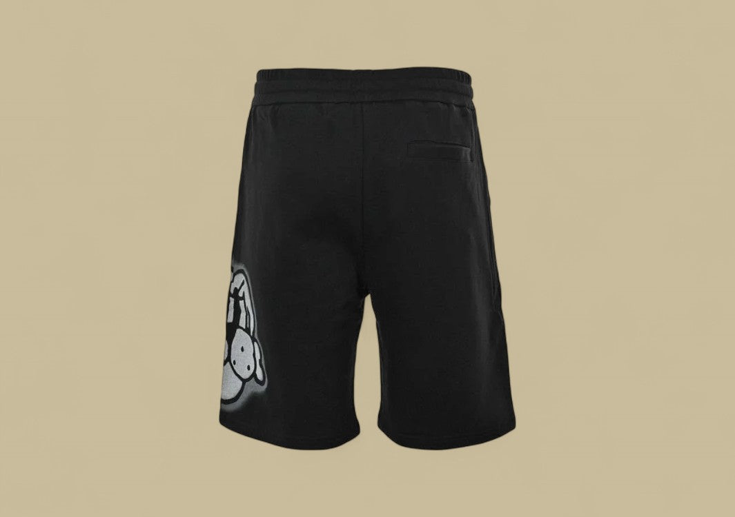Givenchy 24ss Graffiti Dog’s Head Logo Short – Black