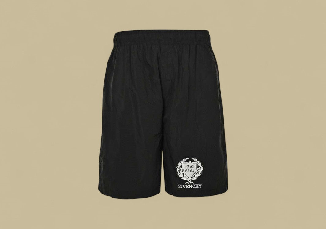 Givenchy 24ss Shield Emblem Logo Beach Short – Black