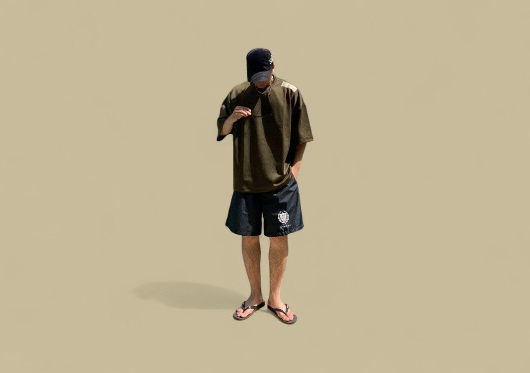Givenchy 24ss Shield Emblem Logo Beach Short – Black