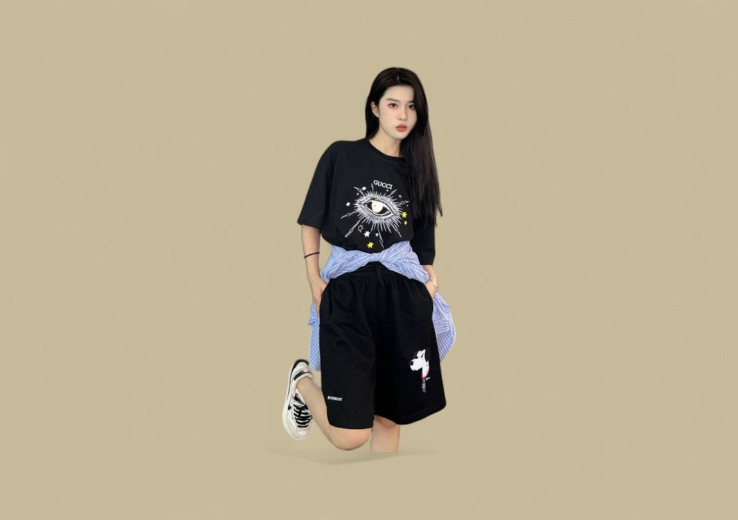 Givenchy 24ss Spotted Dog Logo Short