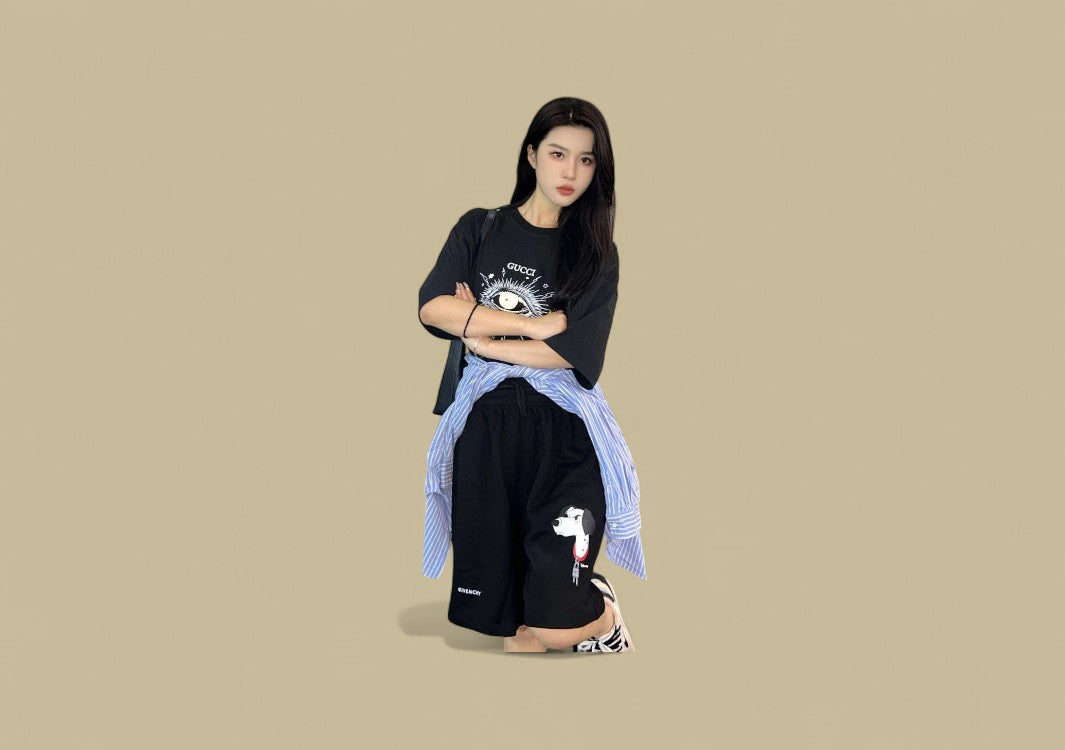 Givenchy 24ss Spotted Dog Logo Short