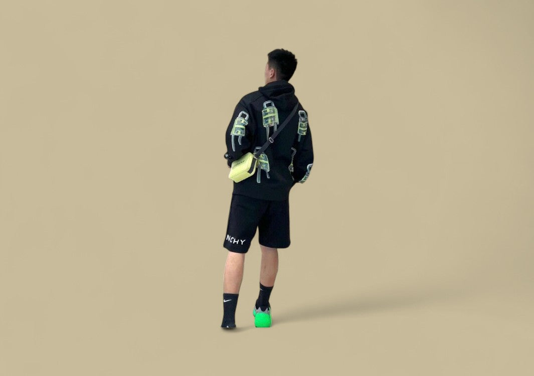 Givenchy Archetype 3M Reflective Logo Short – Black