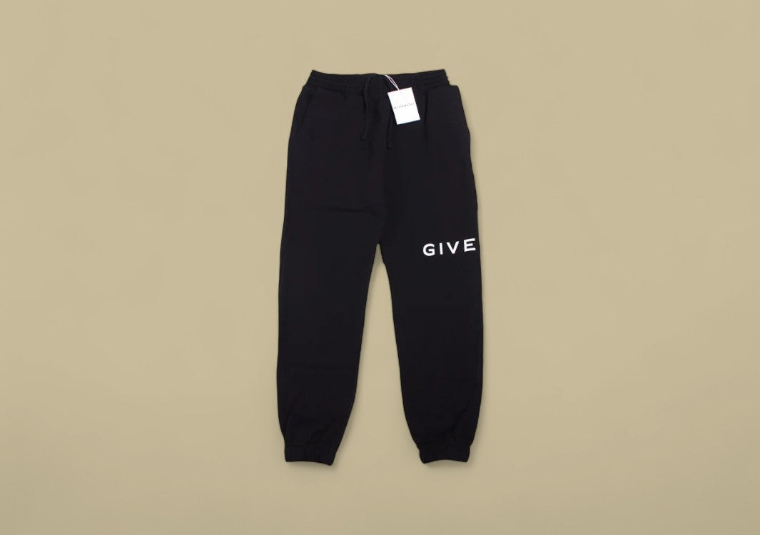 Givenchy Split Logo Casual Jogger Pants – Black