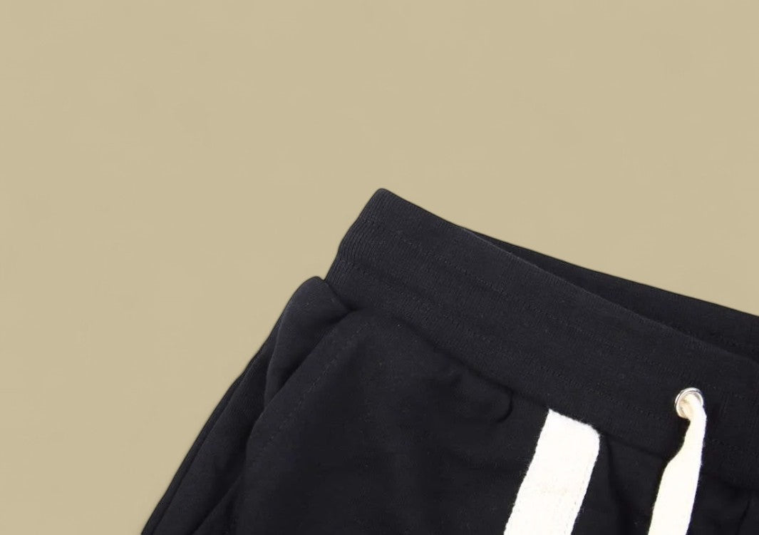 Givenchy Vintage Braid Accent Logo Shorts – Black