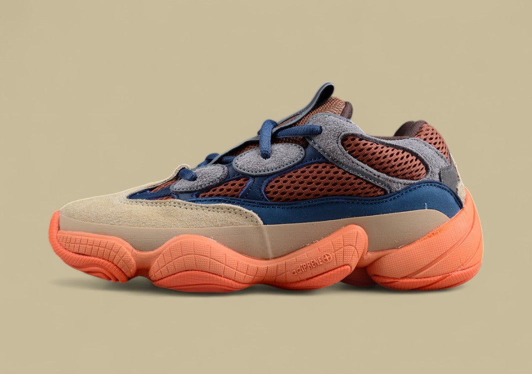 Gold Label Black Buckle Ad Originals Yeezy 500 Enflam Hungry Blue Orange Replica