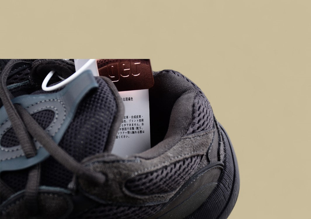 Gold Label Black Buckle Ad Originals Yeezy 500 Soft Vision Black Warrior Coconut Replica